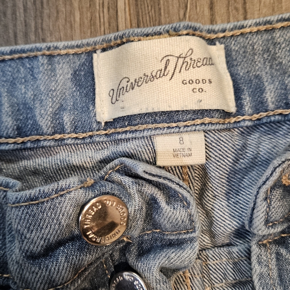 Universal Thread Light Blue Cropped Wide Leg Jeans - image 2